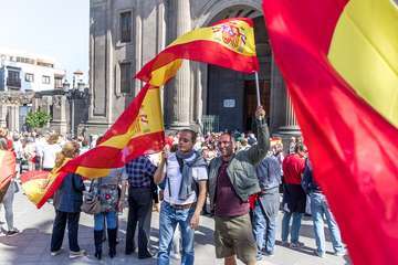Concentración en la capital grancanaria por la 